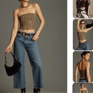 Anthropologie Pilcro Corset Sweater large